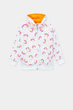 Rainbow Girls printed Zipper Suit