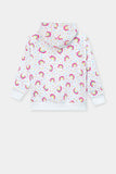 Rainbow Girls printed Zipper Hoodie