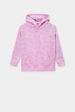 Girls Printed Hooded Top