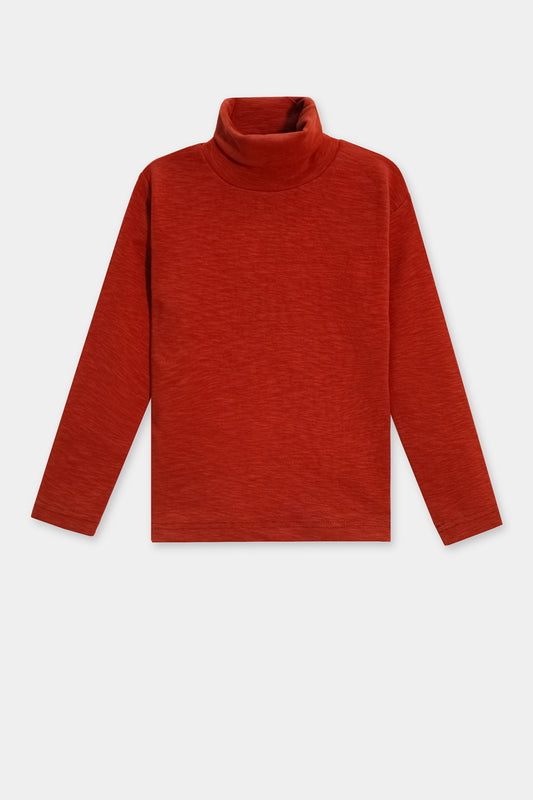 Ribbed High Neck