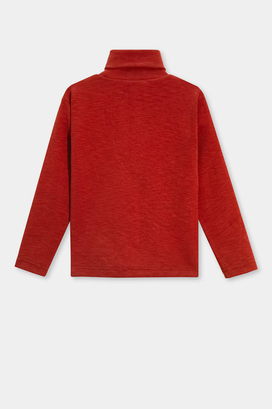 Ribbed High Neck