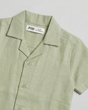Cuban Collar Mint Shirt