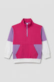 Colorblock Half-Zip  Sweatshirt