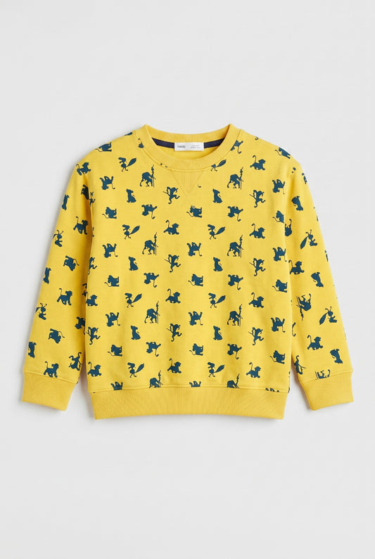 Sunny Safari Print Sweatshirt