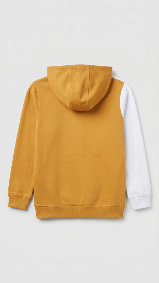 Mustard Sonic Colorblock Hoodie