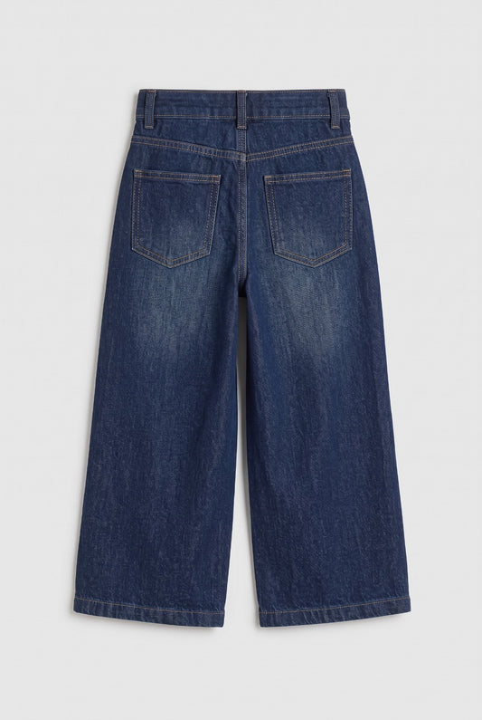 Indigo Wide-Leg Denim