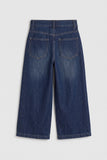 Indigo Wide-Leg Denim