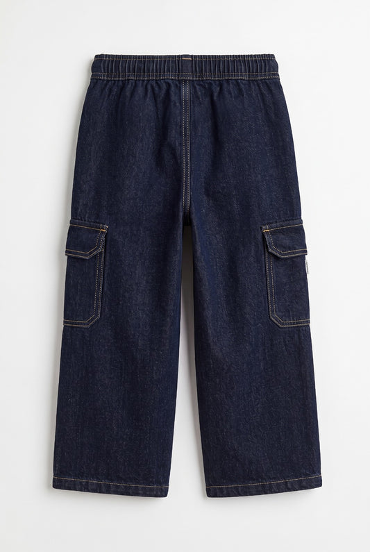 Indigo Wide-Leg Denim