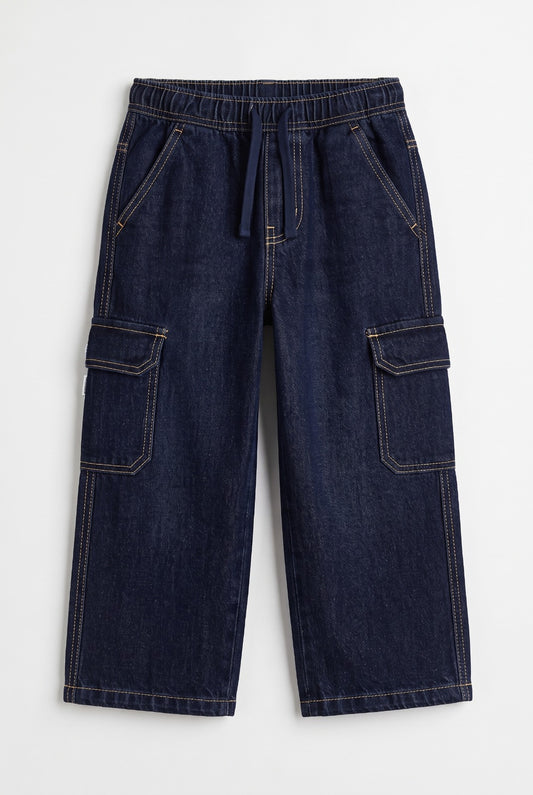 Indigo Wide-Leg Denim