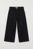 Noir Wide-Leg Denim