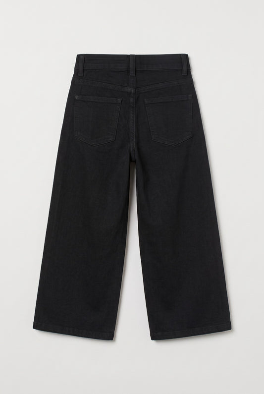 Noir Wide-Leg Denim