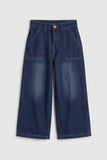 Indigo Wide-Leg Denim