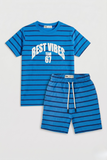 Boys Printed Striped Set