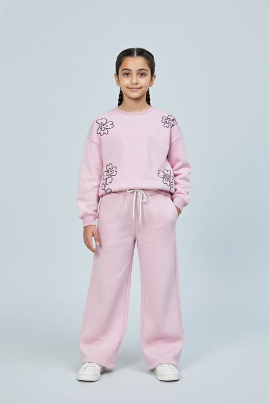 Embroidered Girls Suit