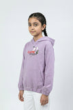 Girls Graphic Long Hoodie