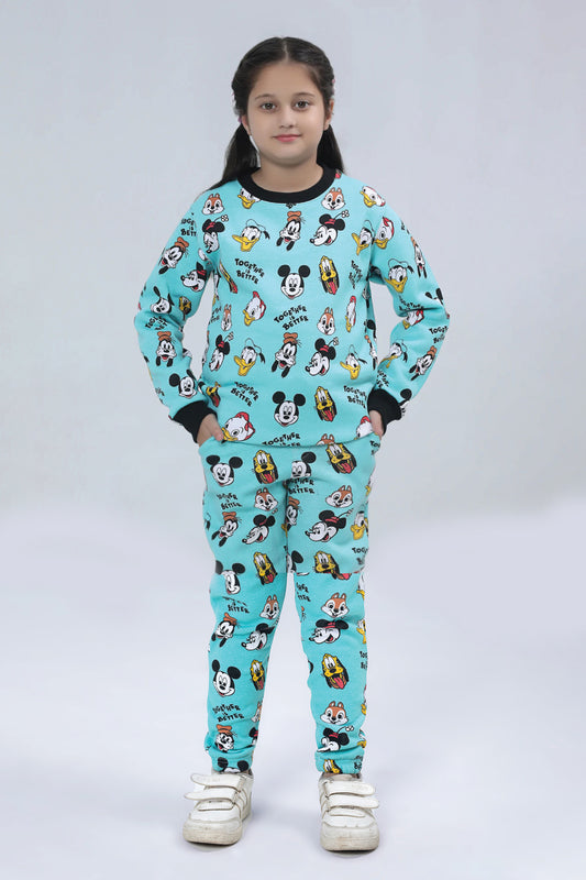 Printed Girls Suit